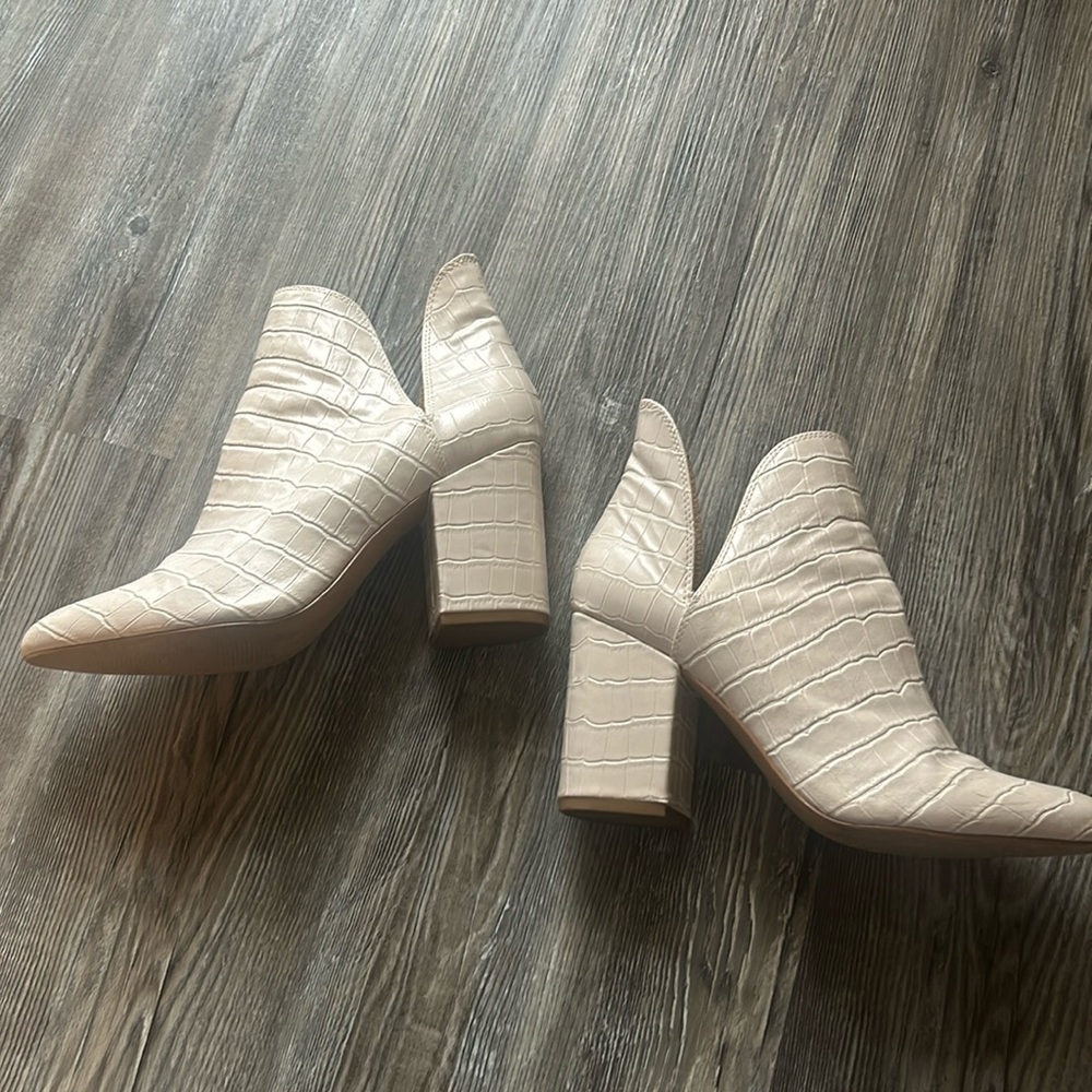 Steve Madden Bone Croc Booties